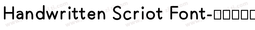 Handwritten Scriot Font字体转换